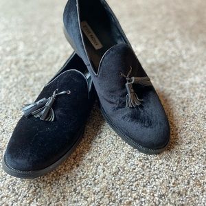 Steve Madden velvet and leather loafers size 7.5